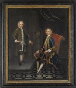 Portrait Of Two Gentlemen by Charles Philips