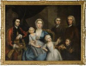 Portrait Of A Family In An Interior by Charles Philips