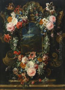 Blomsterstilleben by Jan Caspar Philips