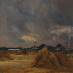 Fields With Haystacks by Sally Philipsen