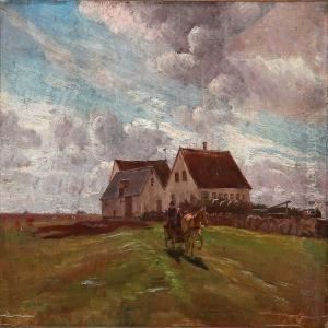 Cloudy Summer Day On Saltholm Island by Theodor Esbern Philipsen