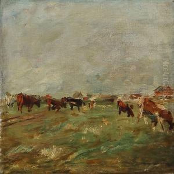 Landscape With Grazing Cows - view 1