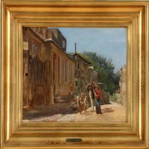 Two French Musicians by Theodore Esbern Philipsen