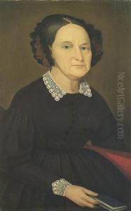 Half-length Portrait Of A Woman by Ammi Phillips