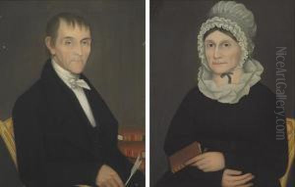 Portraits Of Mr. William Shuneman And Mrs. Eliza Demyer Shuneman - view 1