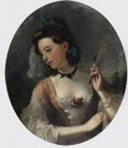 Lady Holding Fan by Thomas Phillips