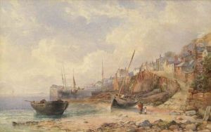 Newlyn Slip And Harbour by James George Philp