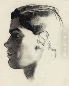 Head Of A Young Man In Profile