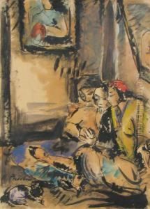 Interior With Tartar Woman by Alexandru Phoebus