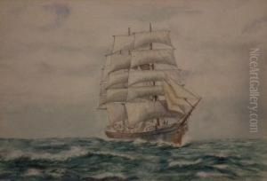 Seascapes With Schooners Infull Sail