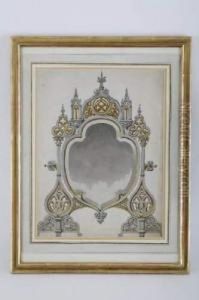 Projet Pour Un Miroir De Style Gothique by Charles Piaget