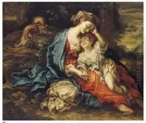 Riposo Durante La Fuga In Egitto by Giuseppe Antonio Pianca