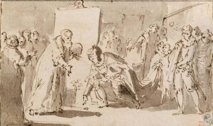 Carlo V Raccoglie Il Pennello Atiziano by Guiseppe Piattoli