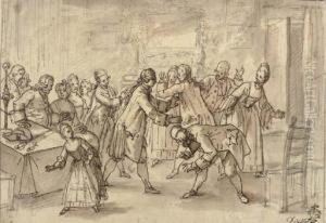 A Game Of Blind Man's Buff by Guiseppe Piattoli