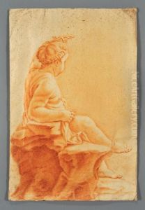 Putto Su Una Roccia by Giovanni Battista Piazzetta