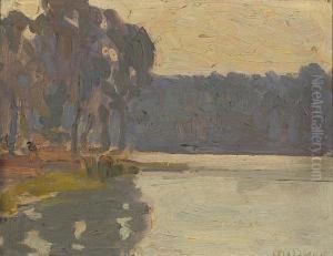 Chain Of Lakes, San Francisco, California by Gottardo Piazzoni
