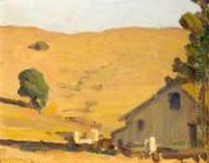 House In A Landscape by Gottardo Piazzoni