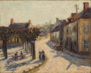 La Place De Village Anime by Francis Picabia
