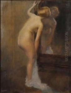 Nu Feminin Au Miroir