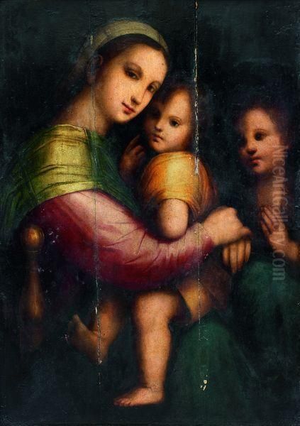 Vierge A L'enfant Avec Saint Jean-baptiste - view 1
