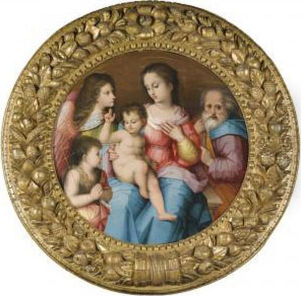 The Holy Family With The Infant Saint John The Baptist And An Angel - view 1
