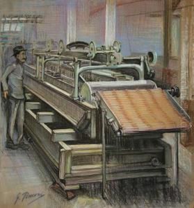 Lavoro In Fabbrica by Gino Piccioni
