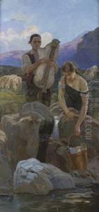 Alla Sorgente, 1930 by Gino Piccioni