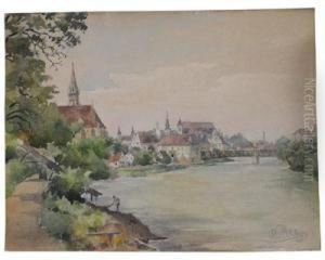 A View Of Steyr by Rudolf Pichler