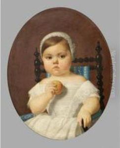 Portrait De Mademoiselle Delmas by Pierre Auguste Pichon