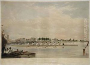 Printof The Eight Oared Outrigger
