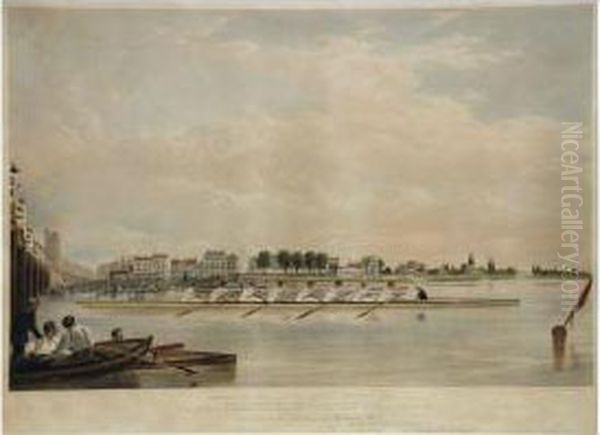 Print Of The Eight Oaredoutrigger - view 1