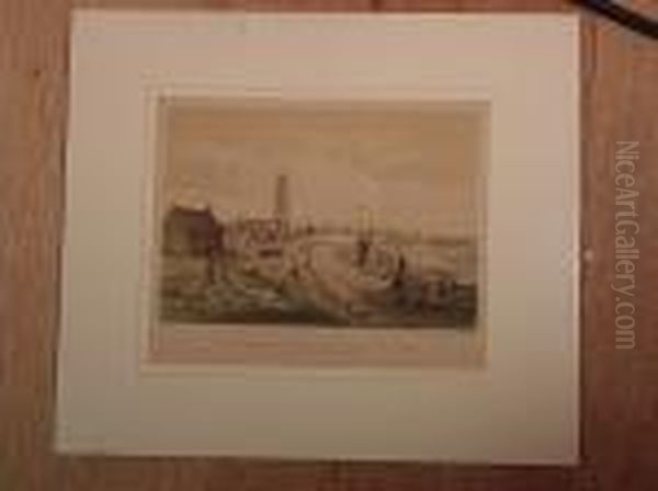 The Departure Of Her Majesty Queen Victoria With Her Royal Consort Albert And Her Royal Children From Fleetwood On Wyre Sept 21st 1847 - view 1