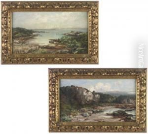 Ardlussa Bay And The Salting Cliffs by Joseph Langsdale Pickering