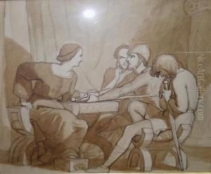 Clothilde Urging Her Sons To Avenge Her Wrongs by Rederick Richard Pickersgill