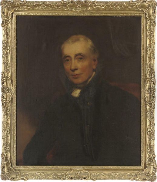 Portrait Of The Reverend Isaac Donnithorn Of Hereford, Half-length,in A Black Coat And White Stock - view 1