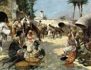 A Bustling Spanish Market
