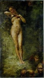 "desnudo Y Satiros" by Manuel Picolo Y Lopez