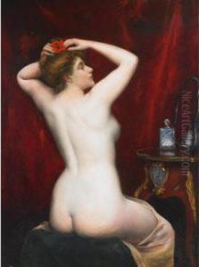 Nude In Her Boudoir by Francois Edouard Picot