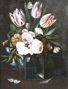 Floral Still Life by Frans Xaver Pieler