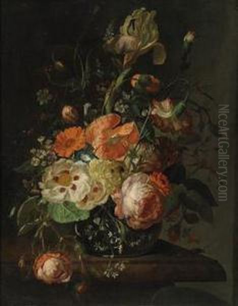 Still Lifewith Flowers In The Style Of The Old Masters - view 1