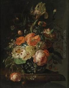 Still Lifewith Flowers In The Style Of The Old Masters