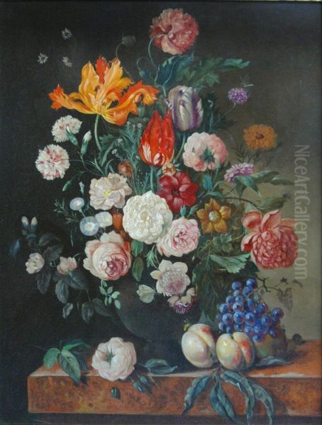 Still Life With Flowers And Fruit - view 1