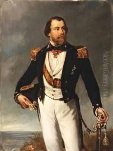 Portret Van Koning Willem Iii Der Nederlanden by Nicolaas Pieneman