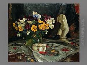 Stilleben Mit Blumenstrauss