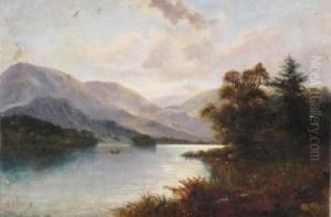 Fishermen On A Highland Loch
