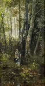 Femme Dans Un Sous-bois