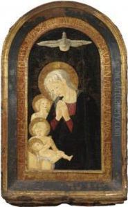 Madonna In Adorazione Del Bambino, Con San Giovannino E Un Angelo by Piero Di Lorenzo Di Pratese