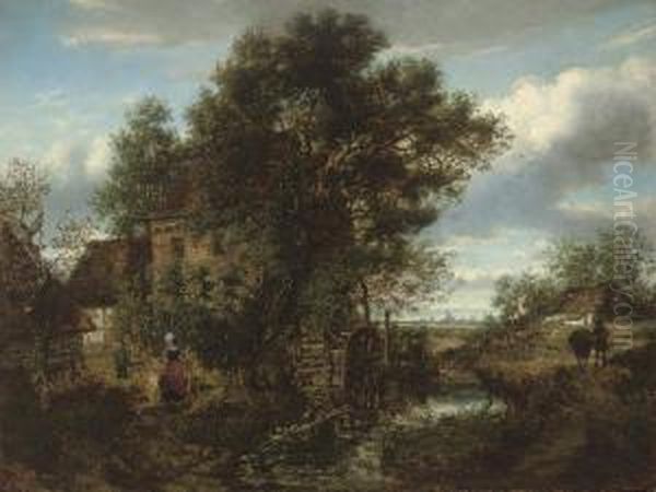 Collecting Water At The Mill - view 1