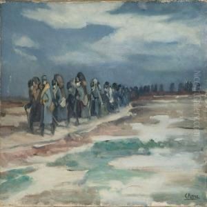 Soldiers Onmarch by Gustave Rene Pierre