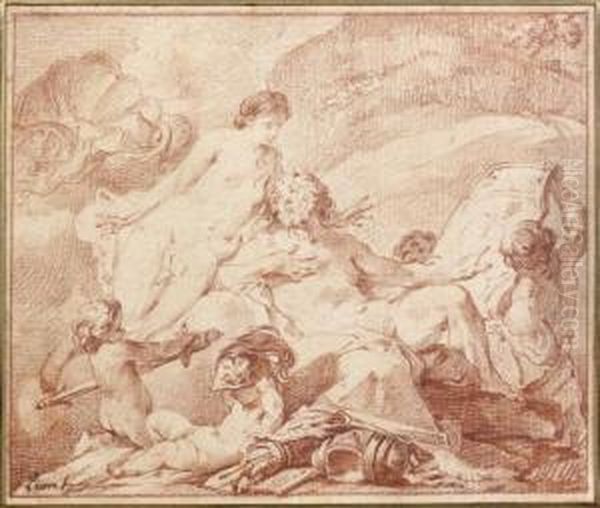 Vulcain Montrant A Venus Les Armes Forgeespour Enee - view 1